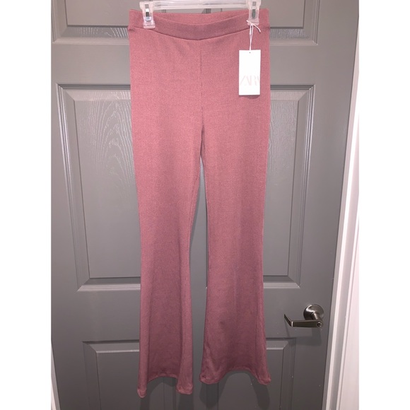Zara Flared Ribbed Pants - Picture 6 of 8